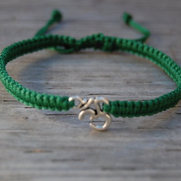Om Bracelet,Yoga Bracelet,Drawstring Om Bracelet - Picture 2 of 2